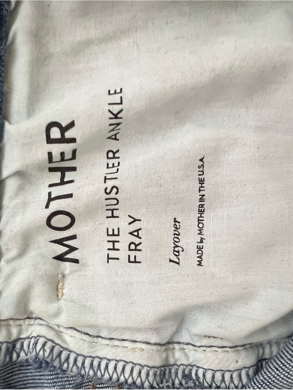 MOTHER The Hustler High-Rise Ankle Fray Jeans | Layover Wash | Size 29 - Picture 11 of 14